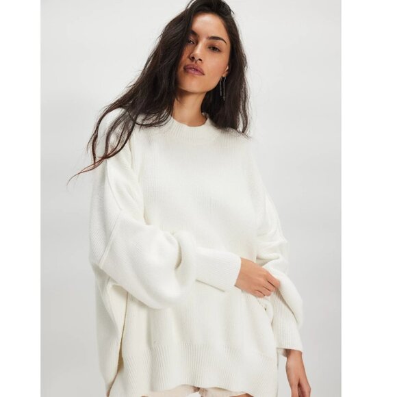 Free People Easy Street Tunic Painted White - Size S - Picture 1 of 9